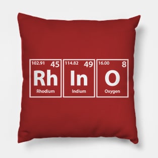 Rhino (Rh-In-O) Periodic Elements Spelling Pillow