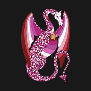 Lesbian Pride Dragon with Star T-Shirt