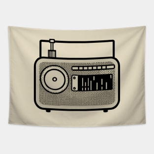 Classic tube radio Tapestry