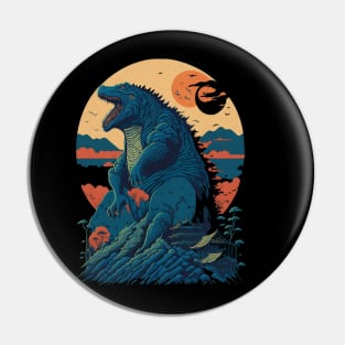 King of The monsters vector illustration design Pin