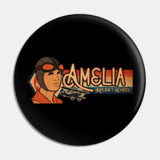 Amelia Aircraft School Pin
