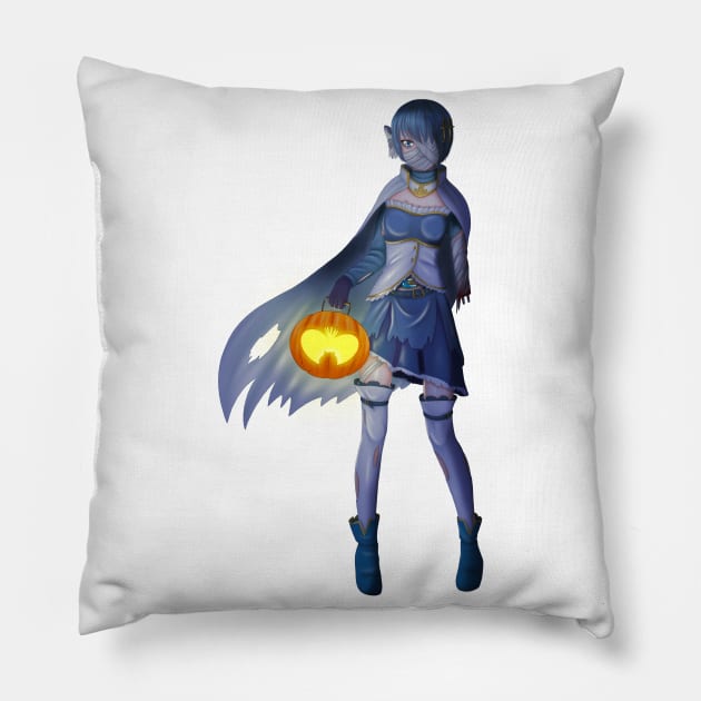 Mummy Sayaka Night Pillow by Antonydraws