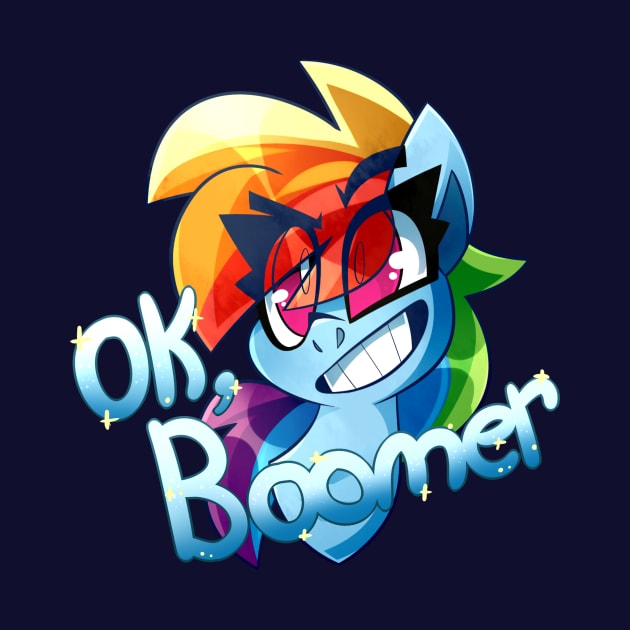 Rainbow Dash Ok Boomer by NekoSnicker