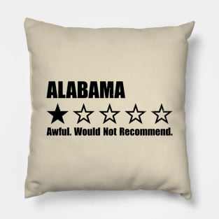 Alabama One Star Review Pillow