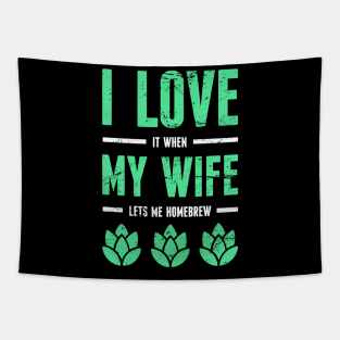 My Wife | Funny Beer Home Brew Graphic Tapestry