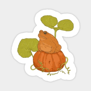 Pumpkin Patch Toad Magnet