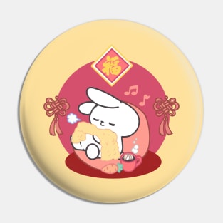 Lunar New Year Warmth and Wishes from Loppi Tokki bunny Pin