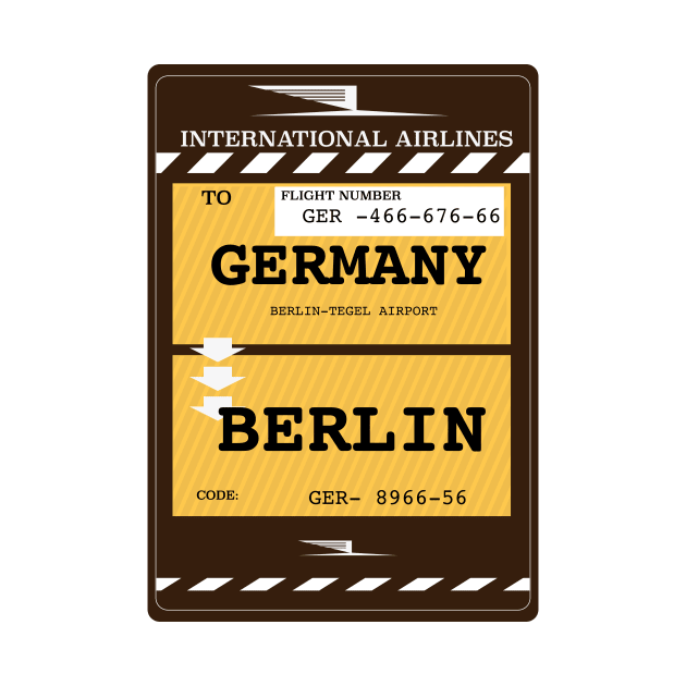 Germany Berlin travel ticket by nickemporium1