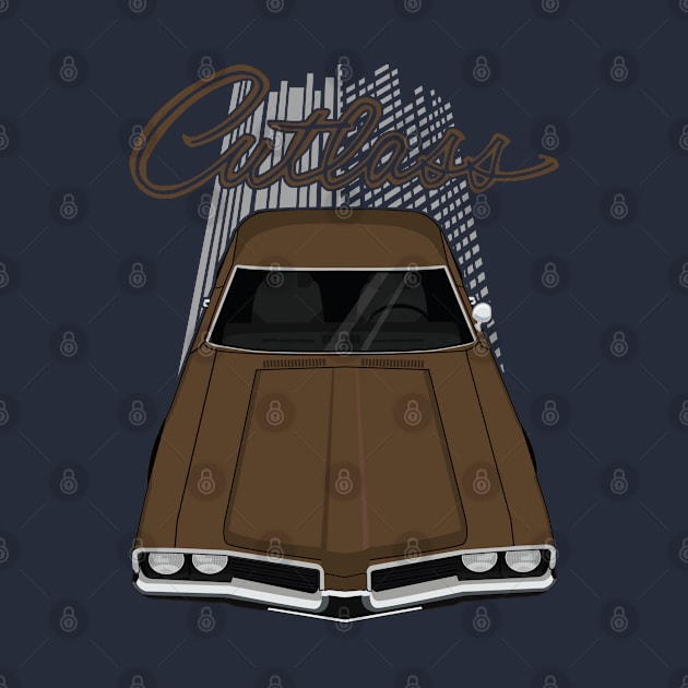 Oldsmobile Cutlass 1969 - brown by V8social