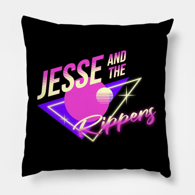 Jesse and The Rippers Pillow by BodinStreet