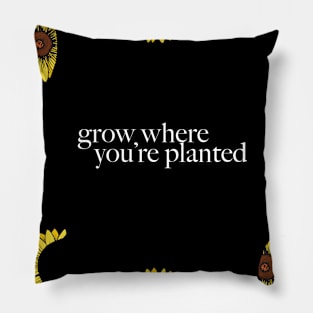 Sunflower Moon Phase Pillow