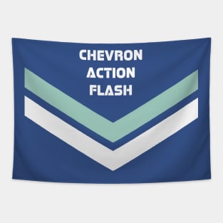 Chevron Action Flash Tapestry