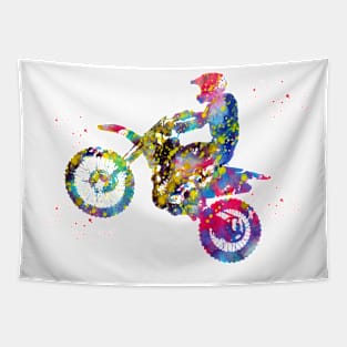 Motocross Dirt Bike Tapestry