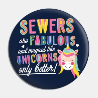 Sewers are like Unicorns Gift Idea Pin