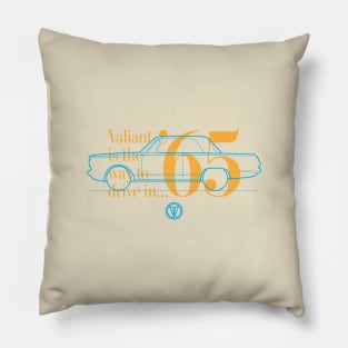 65 Valiant (Coupe) - The Way to Drive Pillow