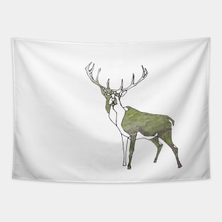 Polygon Deer Tapestry