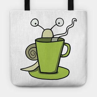 Snail with coffee Tote