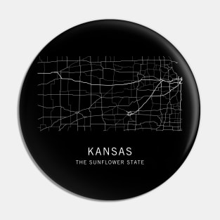 Kansas State Road Map Pin