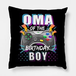 Oma of the Birthday Video Gamer Birthday Pillow