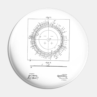 Star Finder Vintage Patent Hand Drawing Pin