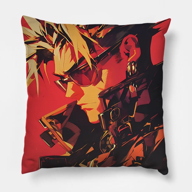 Legendary Gunslinger: Space Western Anime-Manga Adventure Pillow by insaneLEDP