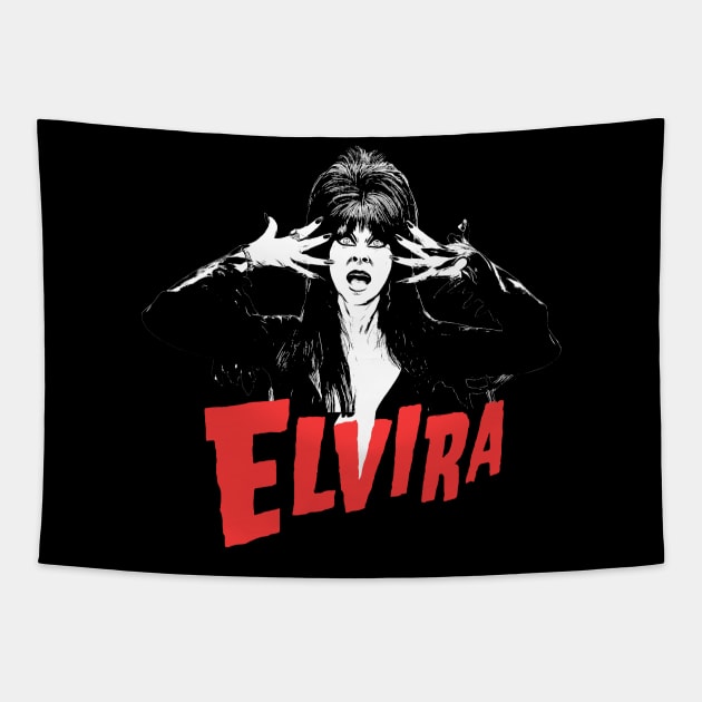 90s Elvira Mistress Of The Dark Tapestry by Titibumi