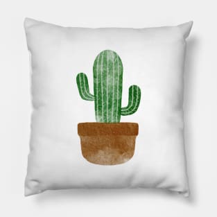 Cactus watercolor Pillow