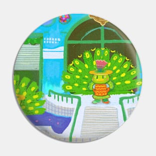 Peafowl Kappa Album Pin