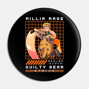 Millia Rage | Guilty Gear Pin