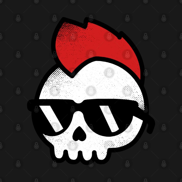 Punk Rock Skull by monolusi