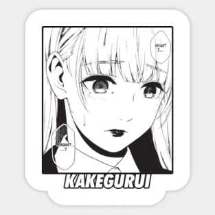 kakegurui anime stickers teepublic