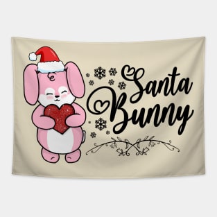 Santa Bunny Tapestry