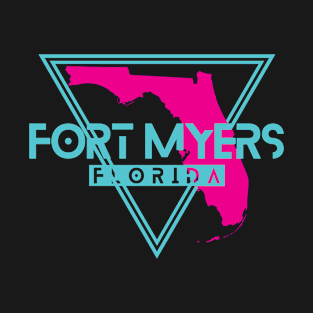 Fort Myers Florida Retro Triangle FL T-Shirt