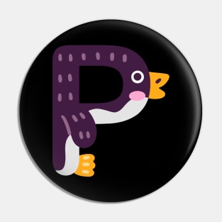 Letter P animal alphabet back to school Pin