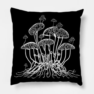 Mycelial fantasy III Pillow