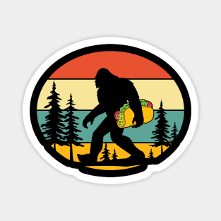 Bigfoot Carrying Taco Magnet