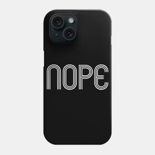 Nope Triline Black Phone Case