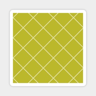 Grid pattern with white stripes Magnet