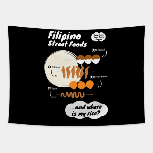 Funny Filipina Filipino Food Menu Rice Philippines Tapestry