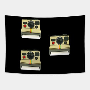 Vintage Polaroid Camera Tapestry