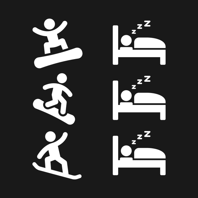 Lispe Snowboard Sleep Repeat by Lispe