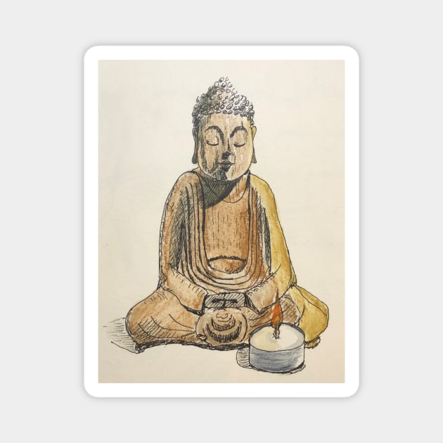 Buddha Magnet by ElizaC