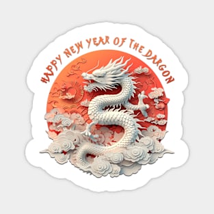 Fantasy Dragon: Happy New Year of the Dragon! Magnet