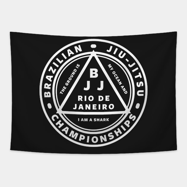 JIU JITSU - JIU JITSU CHAMPIONSHIPS, BJJ Tapestry by Tshirt Samurai