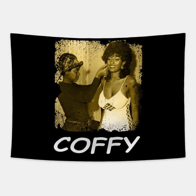 A Vengeance Brewed in Black Coffee Pam Grier Tee Tapestry by Beetle Golf