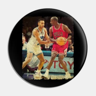 Michael Jordan vs Dell Curry Pin