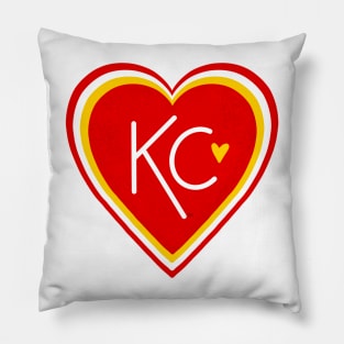 KC Love Red & Yellow Pillow