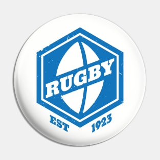 Rugby Hexagon Logo Pin