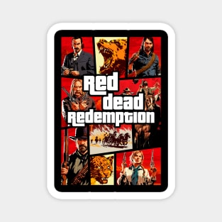 Red Theft Redemption Magnet