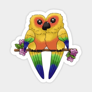 Sun Conure Heart Magnet